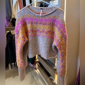 Free People Multicolor Knit Sweater